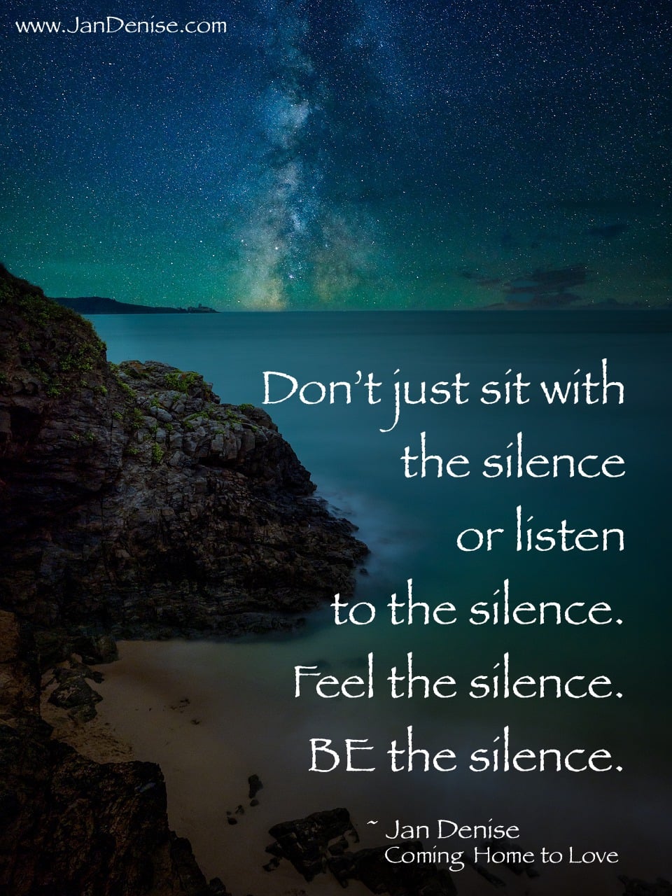 We are the silence … the ego is the noise