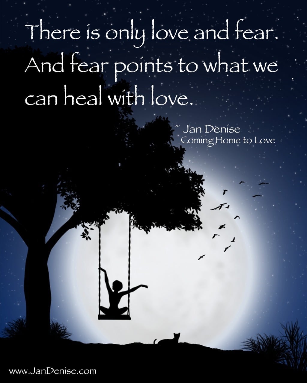 Fear is a flag that reminds us to choose love …