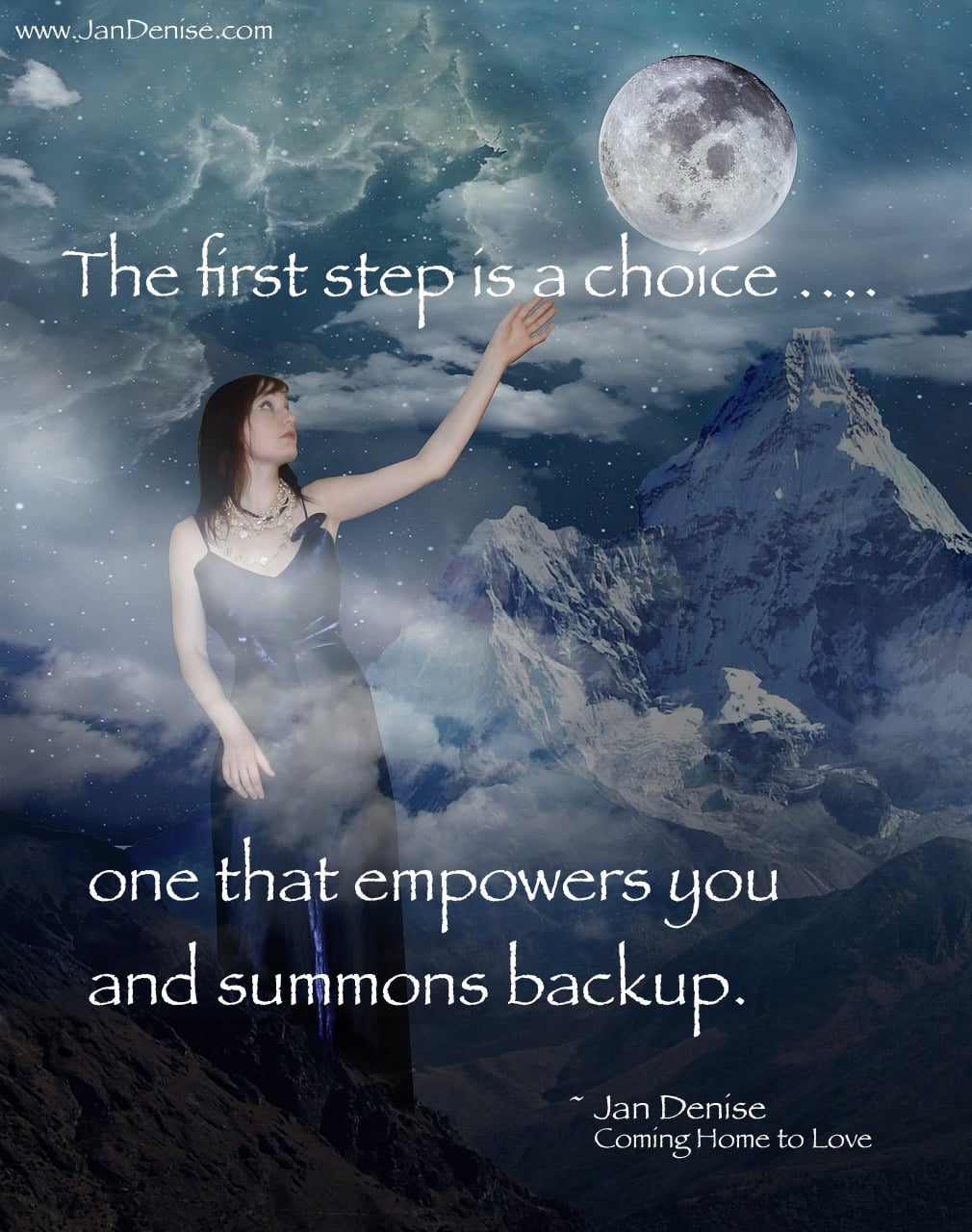 The first step IS to choose what you know to be right …