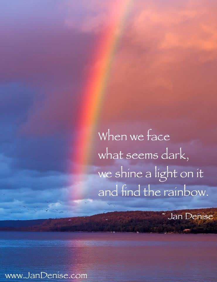 We never have to wonder if the rainbow is real …