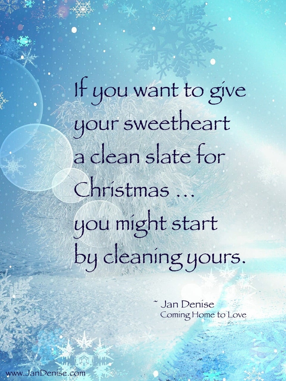 Want a clean slate for Christmas?